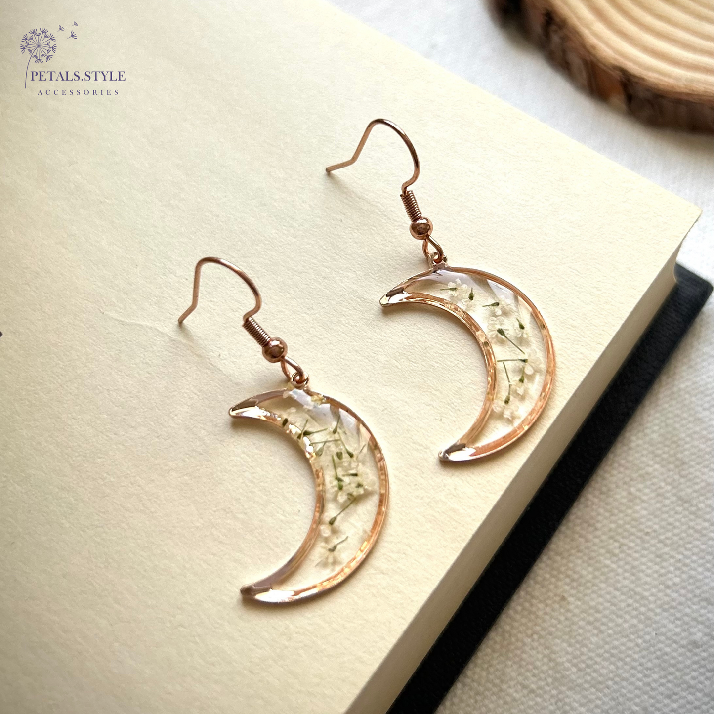 Moon Flower Earrings